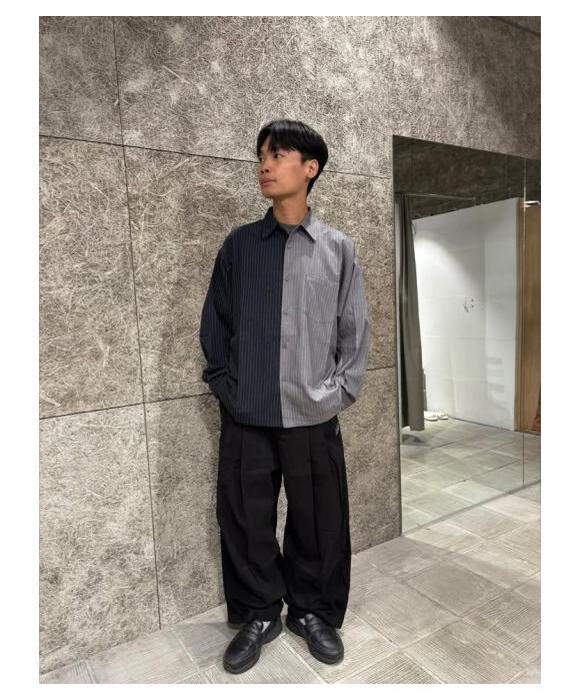 條紋拼接帥